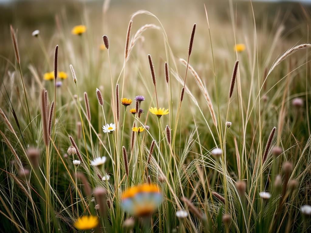 Misty grassland ridge in the Dullstroom highlands